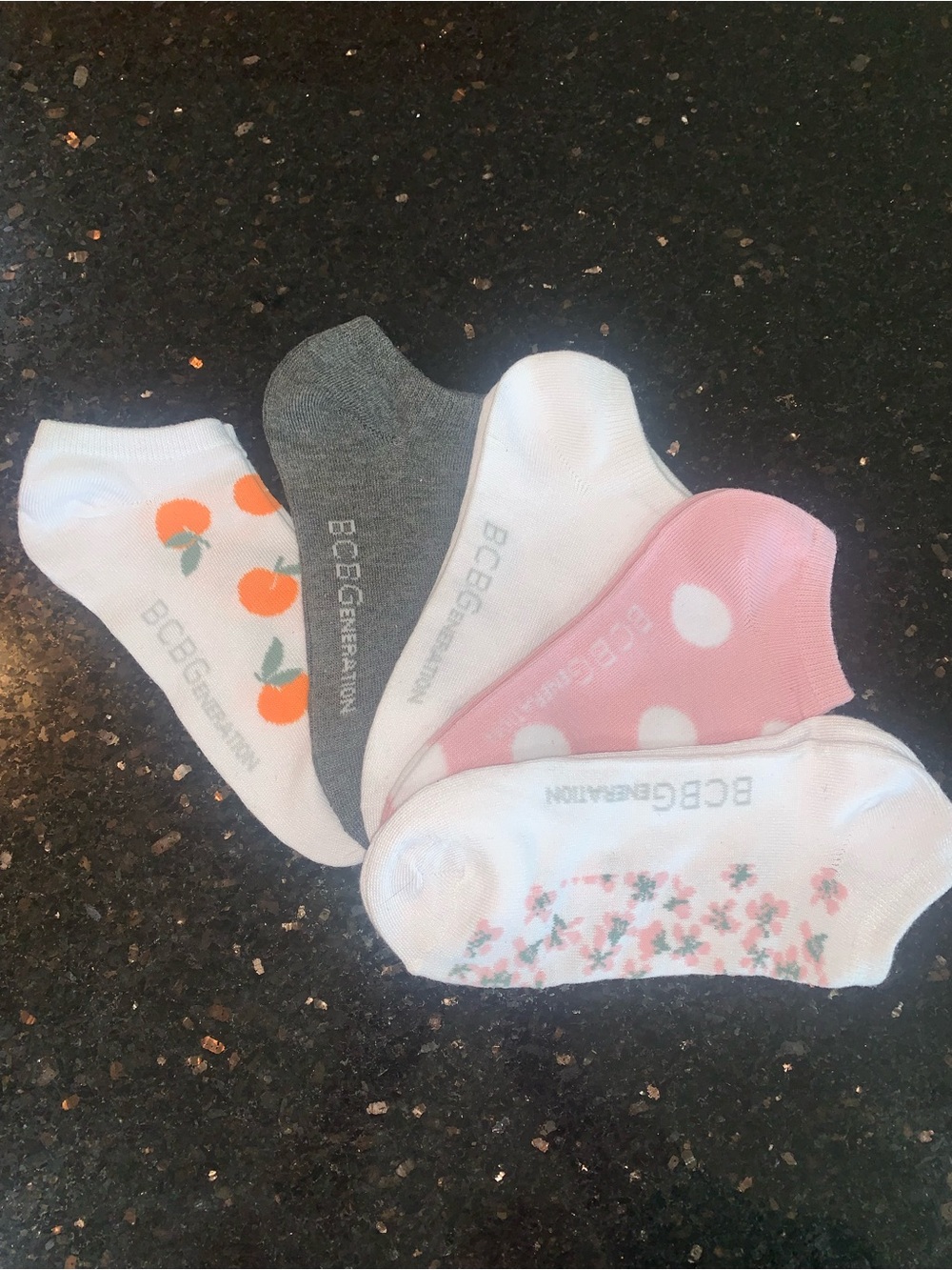 BCBGeneration NWOT 5 pack Assorted Women’s No-Show Socks